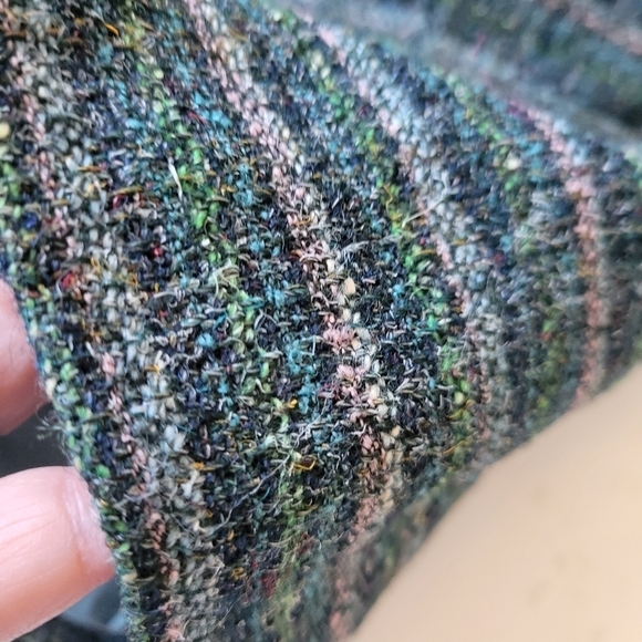 Vntg Mitsukoshi Striped Blazer in Green Size Small? - Picture 7 of 14